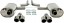 TA-Technix 02AU037-8D-2 Спортивна вихлопна система CATBACK 2х80мм TA TECHNIX AUDI A6 C6 Avant (4F5)