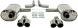 TA-Technix 02AU037-8D-2 Спортивна вихлопна система CATBACK 2х80мм TA TECHNIX AUDI A6 C6 Avant (4F5)