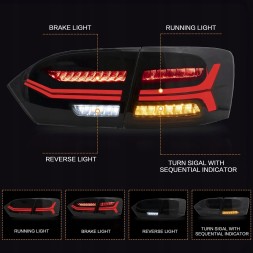 VLAND LDVWV9 950391-1 mhm Світильники тиль ne kpl Vland LED Динамічні діоди Тюнінг VW Jetta VI 5c 6 2010-14