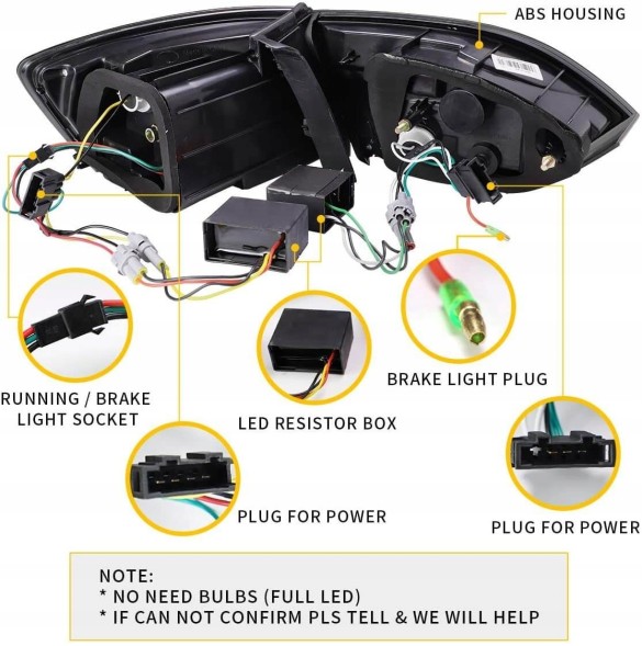 VLAND LDVWV9 950391-1 mhm Світильники тиль ne kpl Vland LED Динамічні діоди Тюнінг VW Jetta VI 5c 6 2010-14