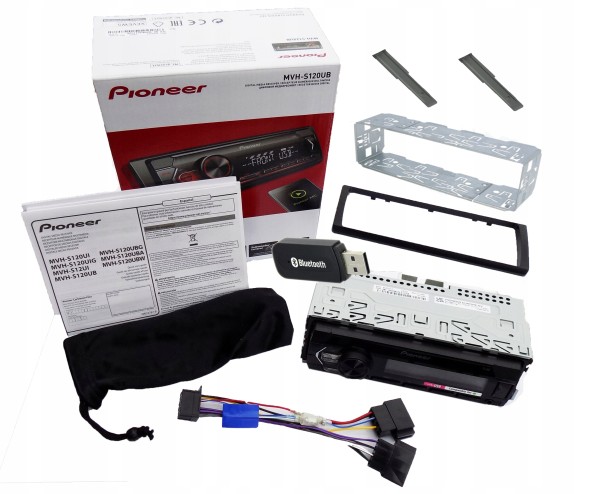 Pioneer Автомобільний радіоприймач Pioneer MVH-S120UB 4x50W AUX USB 1DIN + 4 інших продуктів
