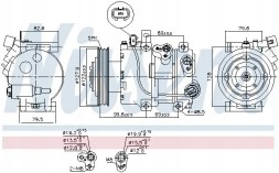 Nissens 890423 Компресор компресора кондиціонера 890423 nissens