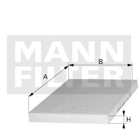CUK23019 1 MANN FILTER Повітряний фільтр салона