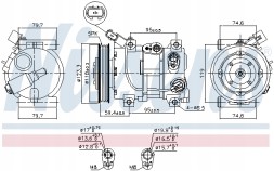 Nissens 890652 Компресор кондиціонера nissens 890652