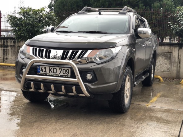 Китай PWT02_L20015+ Передня штанга Mitsubishi L200 kangaroo A-Bar, хром