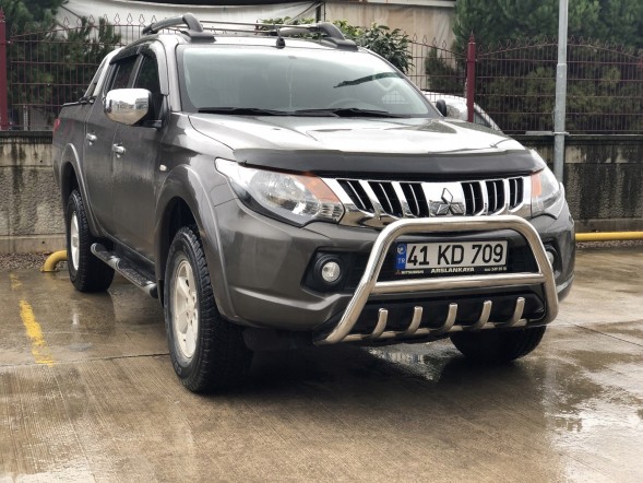 Китай PWT02_L20015+ Передня штанга Mitsubishi L200 kangaroo A-Bar, хром