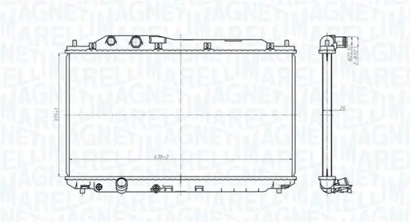MAGNETI MARELLI 350213178700 Охолоджувач води 350213178700 magneti marelli