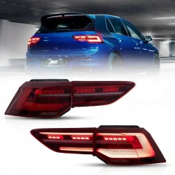Tuning-Tec LDVWV2 СВІТЛОДІОДНІ ЗАДНІ ЛІХТАРІ ДИНАМІЧНІ LED BAR ЧЕРВОНІ для VW GOLF 8 VIII 19-24