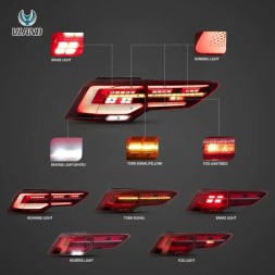 Tuning-Tec LDVWV2 СВІТЛОДІОДНІ ЗАДНІ ЛІХТАРІ ДИНАМІЧНІ LED BAR ЧЕРВОНІ для VW GOLF 8 VIII 19-24