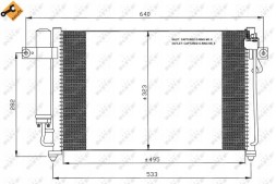 NRF 35476 Конденсатор кондиціонера nrf 35476