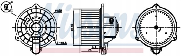 Nissens 87389 Повітродувка nissens 87389
