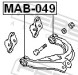MAB 049 FEBEST САЙЛЕНТБЛОК ЗАДНЬОГО ВЕРХНЬОГО ВАЖЕЛЯ