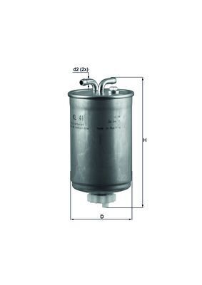 KL41 MAHLE ORIGINAL Фільтр палива