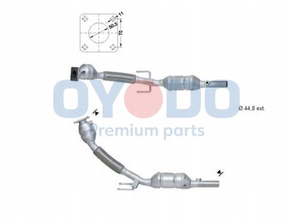Oyodo 10N0028-OYO Каталізатор skoda 10n0028-oyo oyodo