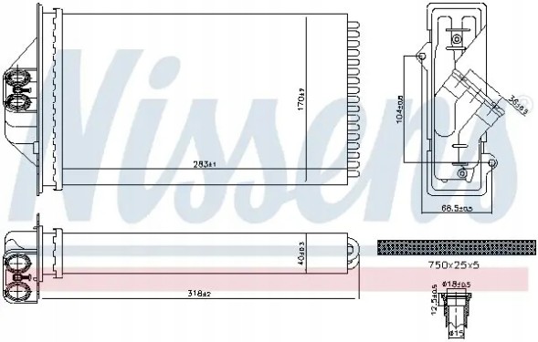 Nissens 707293 Обігрівач 707293 nissens chrysler