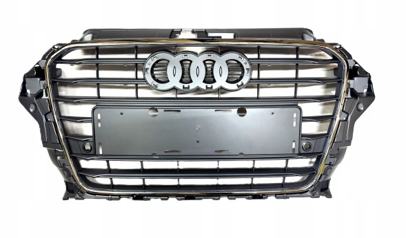 Китай ABC7249 AUDI A3 8V 2012-2016 РЕШІТКА РАДІАТОРА ПЕРЕДНЯ СРІБНА ХРОМ