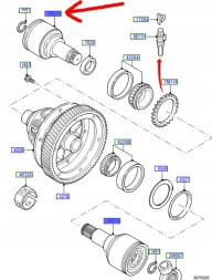 Ford OE 96FG-3B418-BB ДИФЕРЕНЦІАЛ ПІДКЛЮЧЕННЯ FORD FUSION KA