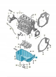 Китай VAG OE Масляна чаша VW CRAFTER 2.0 TDI 12- 03L103603L