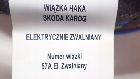 VAG-SYSTEM 57A WIĄZKA HAKA moduł C НОВИЙ ДЖГУТ ПРОВОДІВ КАРКА SKODA KAROQ 57A МОДУЛЬ 5H2907383C