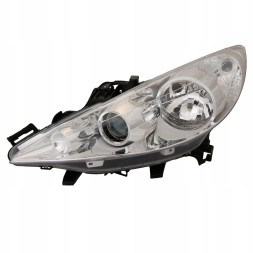 TYC 5724091E MHM TUNING Рефлектор Фара Передня Лінза Tyc Peugeot 207 2006-2013 Ліва