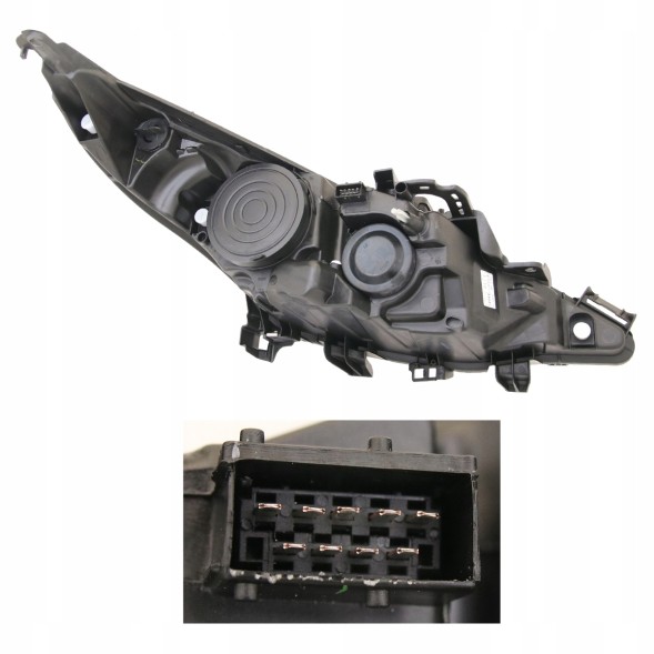 TYC 5724091E MHM TUNING Рефлектор Фара Передня Лінза Tyc Peugeot 207 2006-2013 Ліва