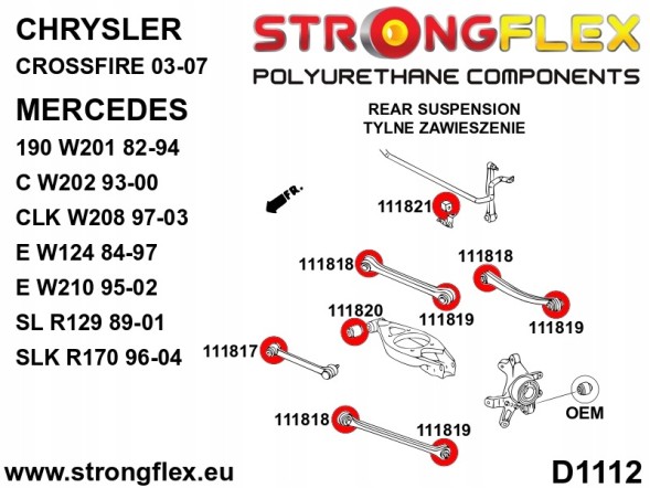 Strongflex 5902553530254 Комплект спортивної підвіски - Mercedes E-клас