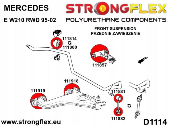 Strongflex 5902553530254 Комплект спортивної підвіски - Mercedes E-клас