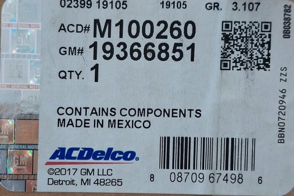 ACDelco Паливний насос Chevrolet Malibu Pontiac G6 2009-2012 GM 19366851