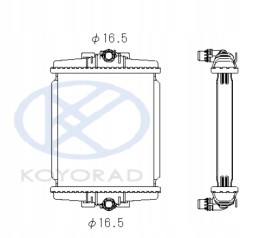 Koyorad PL99109516 Кулер для води bmw 3 f30 f34 340i 17118625447