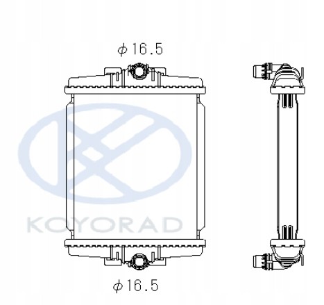 Koyorad PL99109516 Кулер для води bmw 3 f30 f34 340i 17118625447