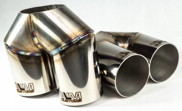 WLM Customs WLM-CH2x63 Подвійний наконечник вихлопу wlmcustoms y-pipe 2х63,5