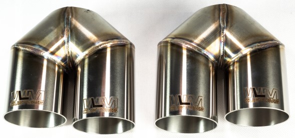 WLM Customs WLM-CH2x63 Подвійний наконечник вихлопу wlmcustoms y-pipe 2х63,5