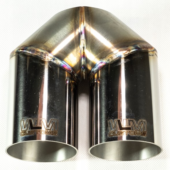 WLM Customs WLM-CH2x63 Подвійний наконечник вихлопу wlmcustoms y-pipe 2х63,5