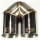 WLM Customs WLM-CH2x63 Подвійний наконечник вихлопу wlmcustoms y-pipe 2х63,5