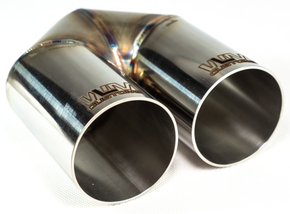 WLM Customs WLM-CH2x63 Подвійний наконечник вихлопу wlmcustoms y-pipe 2х63,5