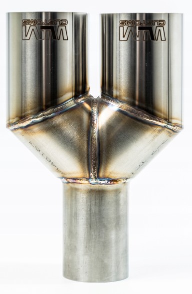 WLM Customs WLM-CH2x63 Подвійний наконечник вихлопу wlmcustoms y-pipe 2х63,5