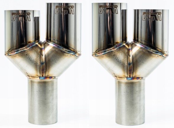 WLM Customs WLM-CH2x63 Подвійний наконечник вихлопу wlmcustoms y-pipe 2х63,5