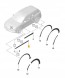 Porsche OE OE PORSCHE ДВЕРНА ПЛАНКА ПЕРЕДНЯ ПРАВА PORSCHE CAYENNE III 9Y0837096DYG2X