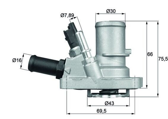 TI 144 88 MAHLE ORIGINAL Термостат