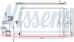 Nissens 940780 Осушувач кондиціонера радіатора охолоджувача