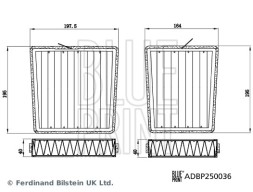 ADBP250036 BLUE PRINT Фільтр салону к кт