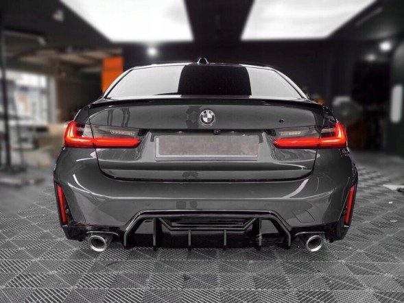 Китай Dyfuzor Dokładka Zderzaka M Performance BMW G20 G21 LCI Дифузор BMW G20 G21 LCI Накладка заднього бампера Чорний Блиск M Пакет МП