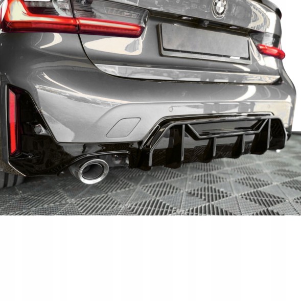 Китай Dyfuzor Dokładka Zderzaka M Performance BMW G20 G21 LCI Дифузор BMW G20 G21 LCI Накладка заднього бампера Чорний Блиск M Пакет МП
