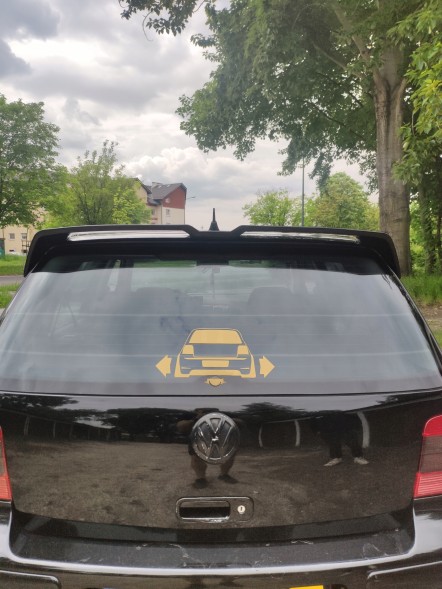 Китай GOLF 4 LOTKA SPOILER DOKŁADKA CZARNY POŁYSK Спойлер чорний глянцевий для легкових автомобілів