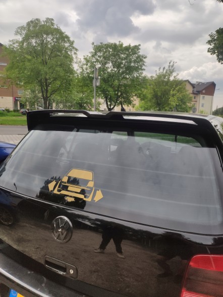 Китай GOLF 4 LOTKA SPOILER DOKŁADKA CZARNY POŁYSK Спойлер чорний глянцевий для легкових автомобілів