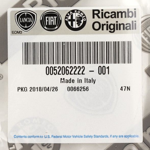 Fiat OE Ущільнювач задніх лівих дверей Fiat OE 52062222