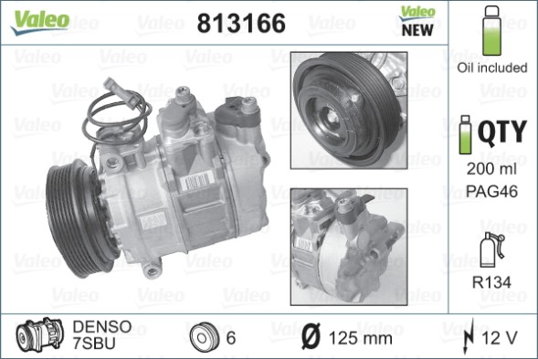 813166 VALEO Компресор кондиціонера