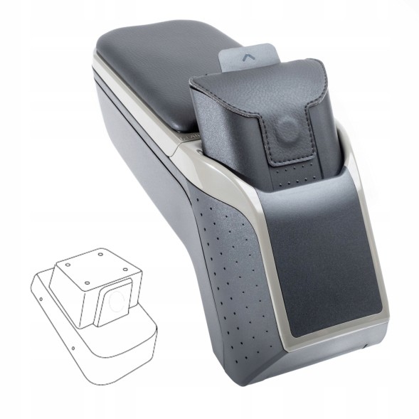 Rati C06825A Підлокітник для Citroen C3 IV, 2024- , Armster2 сірий-титановий