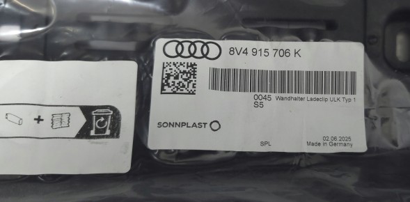 Audi OE 8V4915515G 8V4915706K Audi Настінний тримач для зарядного пристрою Audi 8V4915515G 8V4915706K