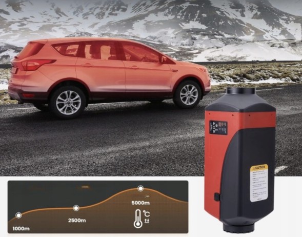 Maxpeedingrods MXR1F 5KW 12V Автономне опалення Дизельний ЖК-обігрівач APP Bluetooth Контроль